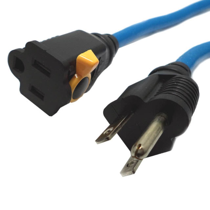 58252601 – EXTENSION CORD 3/14 100FT BLUE LOCKING PLUG SJTW 15AMPS