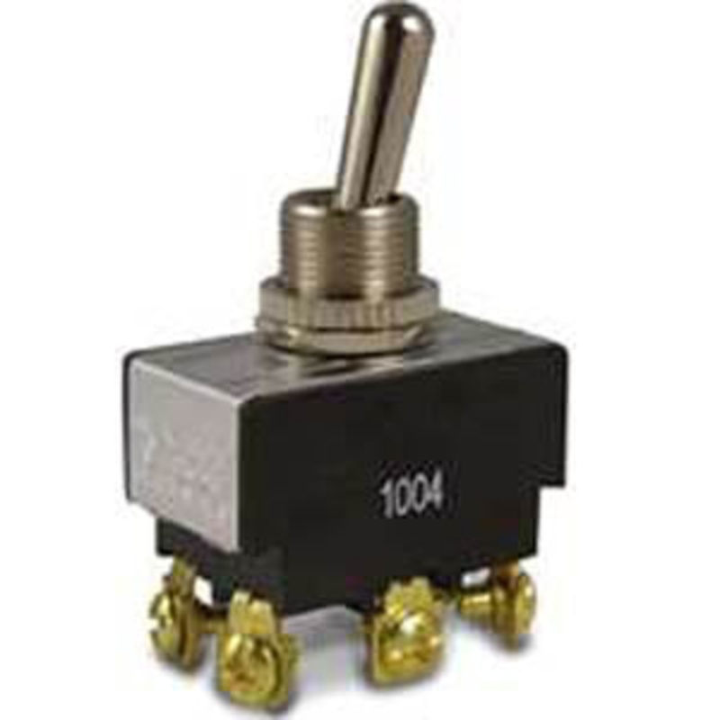 7300033 – TOGGLE SWITCH MOM 2P2T 20A ON- NONE-(ON) 125VAC TH SCR 12MM HOL