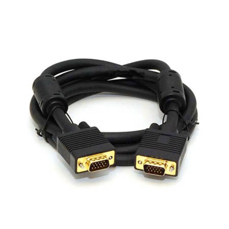 85 – VGA CABLE DBHD15M/M 6FT BLACK GOLD PLATED