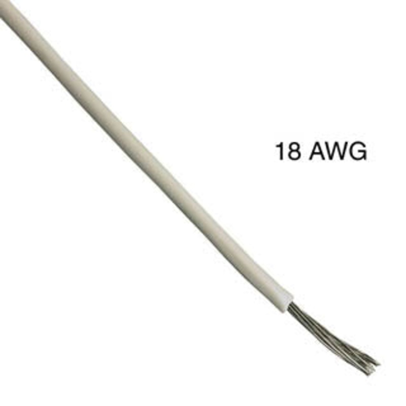 1111801.016T-WHT – WIRE STRANDED 18AWG 1000FT WHITE TC PVC FT1 300V 105C