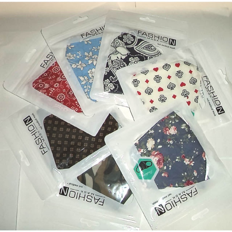 240085 – FACE MASK REUSABLE WASHABLE DESIGNER COTTON ASSORTED