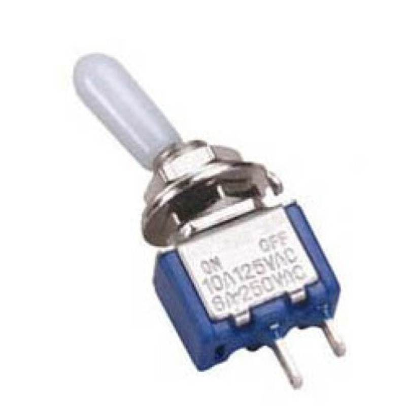 2750324 – TOGGLE SWITCH 1P1T 10A ON-OFF 125VAC TH SOL W/COVER 6MM HOLE