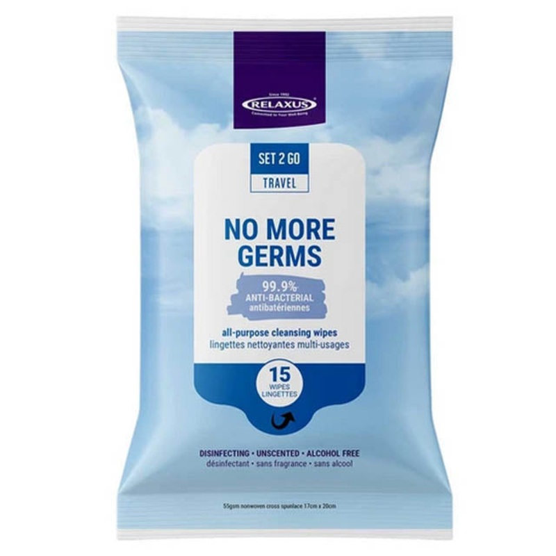 505265 – TRAVEL ALL PURPOSE CLEANSING WIPES 17X20CMM 15PCS/PACK