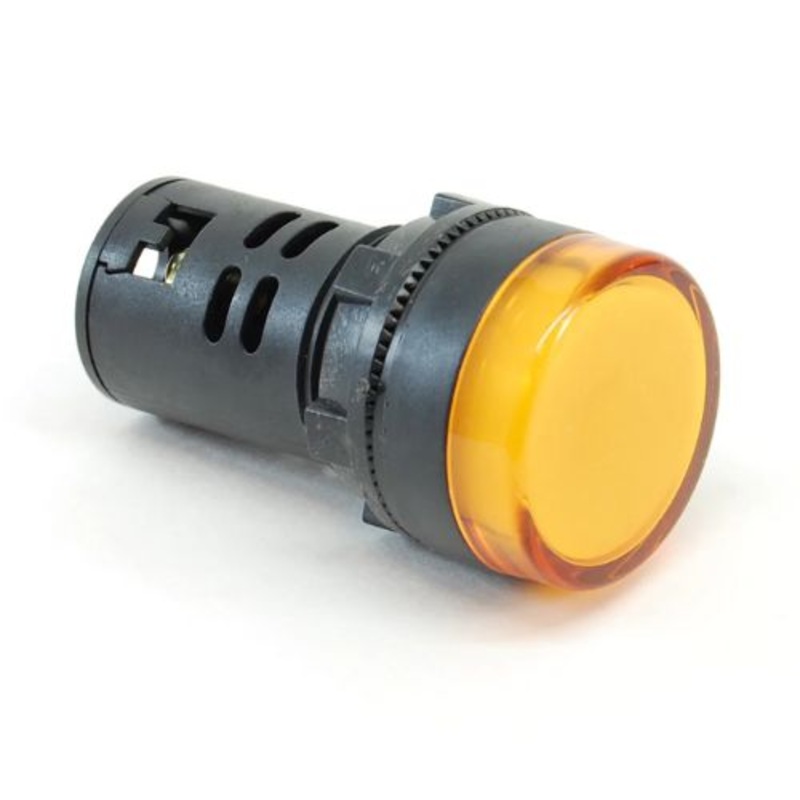 AD16-22D/S22-YEL-12V – PILOT LIGHT LED 12V 20MA YEL 22MM SCREW TERMINALS