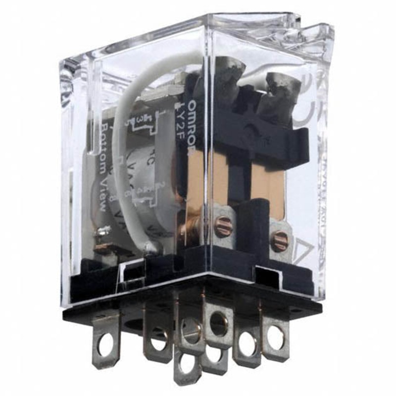 LY1F-DC24 – RELAY DC 24V 1P2T 15A 8P PLUGIN 15A/220VAC/30VDC WITH FLANGE