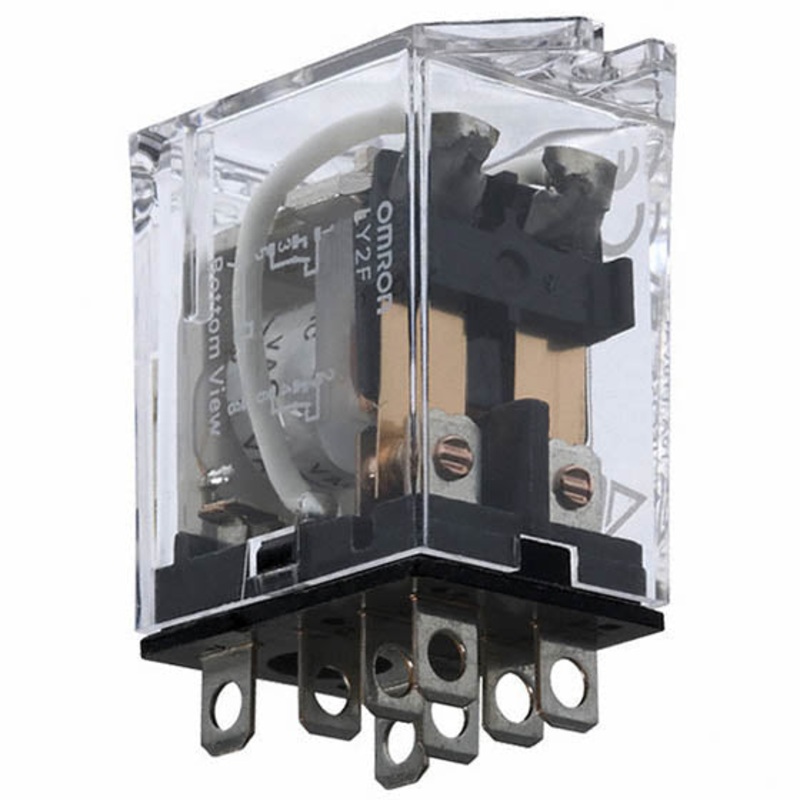 LY2F-DC24 – RELAY DC 24V 2P2T 10A 8P PLUGIN 10A/125VAC/220VAC WITH FLANGE