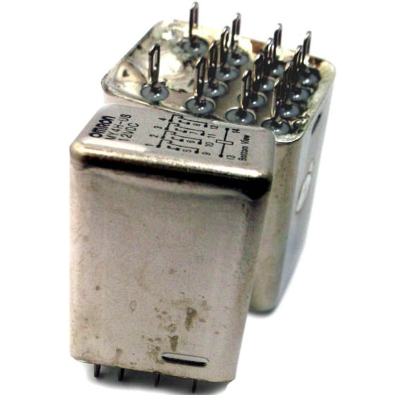 MY4H-US-DC12 – RELAY DC 12V 4P2T 3A 14P SOL PLUG-IN 3A/120VAC/24VDC