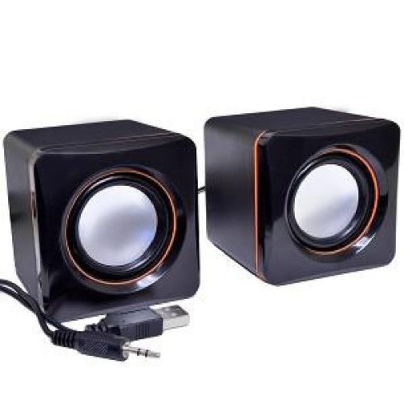 SPK-GEN-CUBE – SPEAKER PC USB AUDIO OUTPUT 5W CUBE (1PAIR/SET)