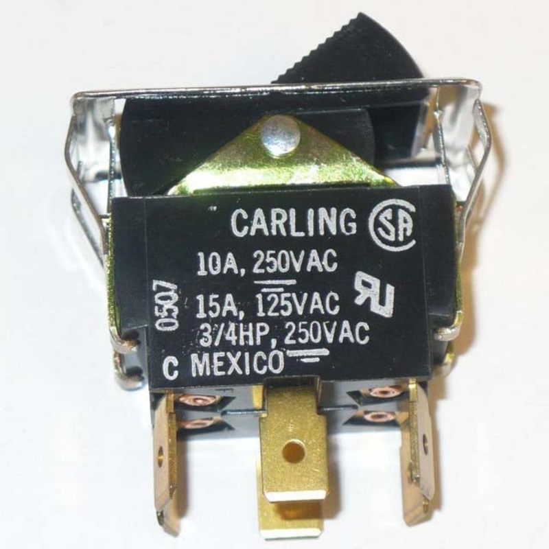 TIGL51-1C-BL-FN – ROCKER SWITCH 2P2T 15A ON-NONE- ON 125VAC QT 21X38MM BLK