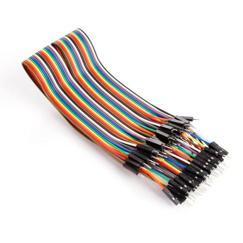 WPA413 – JUMPER WIRE MALE/MALE 40PIN 12IN FLAT CABLE COLOUR 3CM 22-26AWG