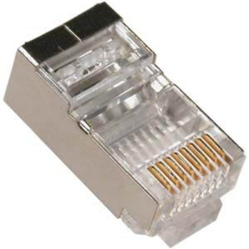 Z45STPC-6 – MODULAR PLUG 8P8C SOL SH CAT6 FLAT