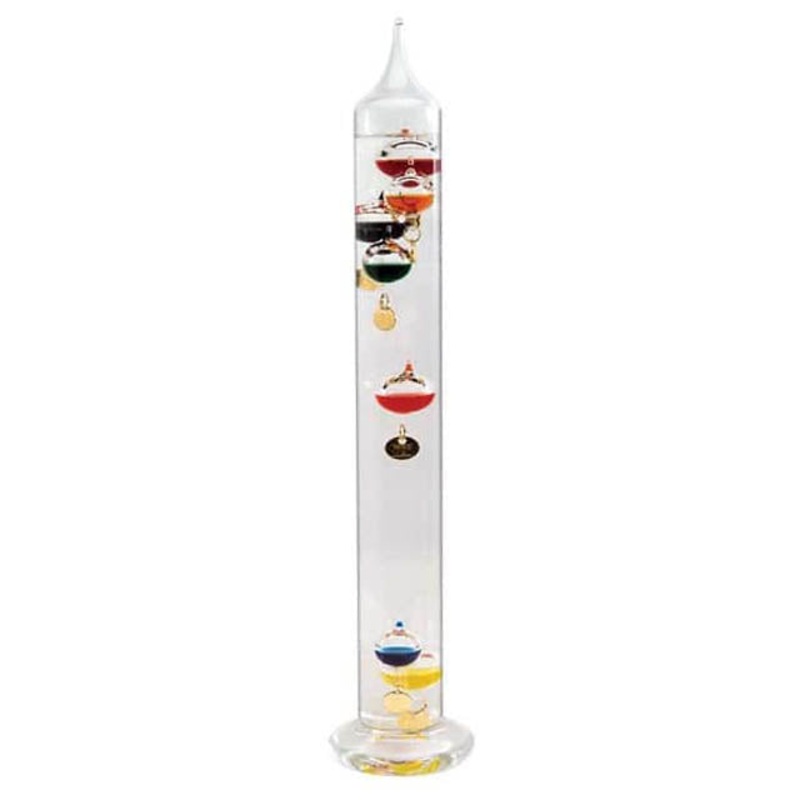 10700 – GALILEO THERMOMETER-17IN TALL WITH 7 FLOATING  SPHERES