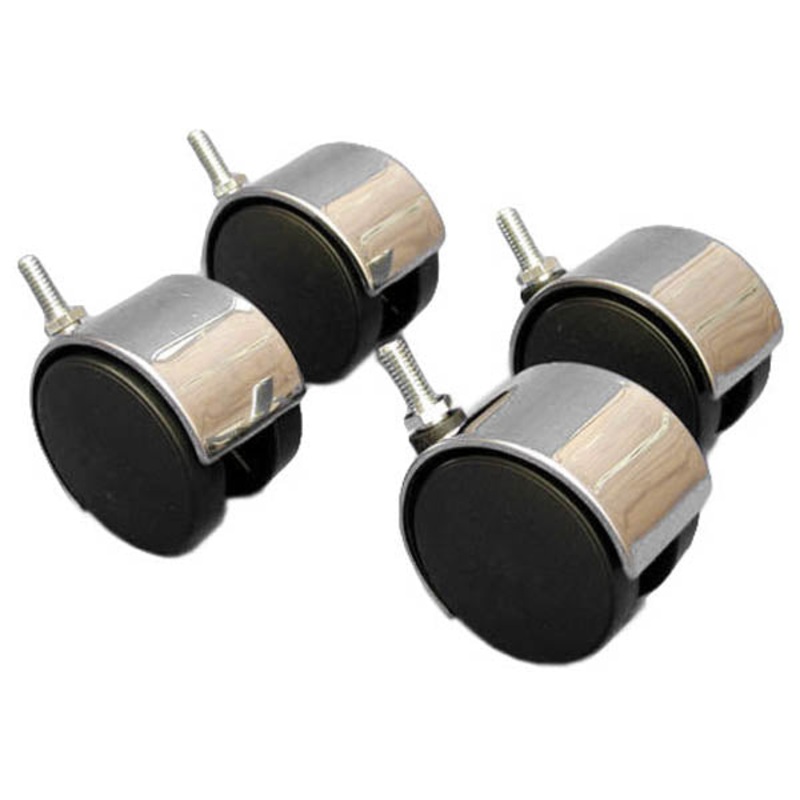 1425P – CASTER TWIN NYLON 2.37IN SWIVEL 2.75IN(H) 5/16-18 THREAD (4 pcs/pkg)