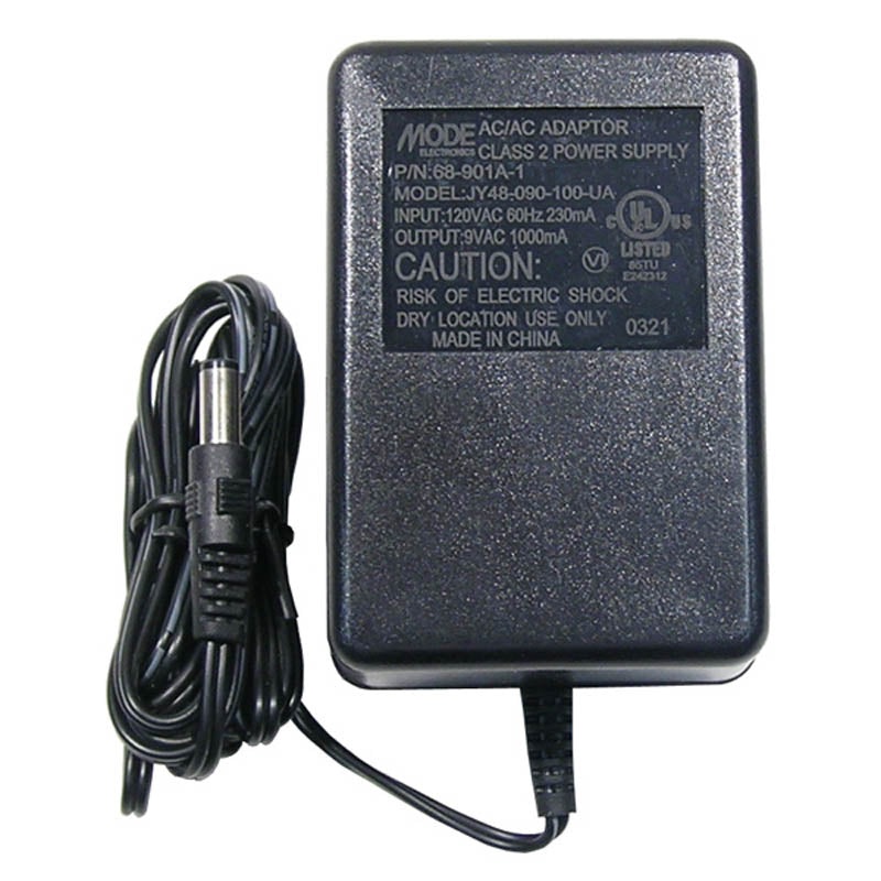 68-901A-1 – PSU 9VAC 1A 2.1MM PLUGIN  IP:120VAC