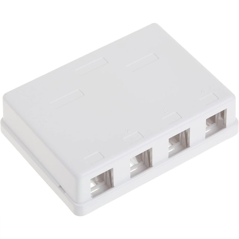 NP-JS4W – SURFACE BOX 4PORT WHITE