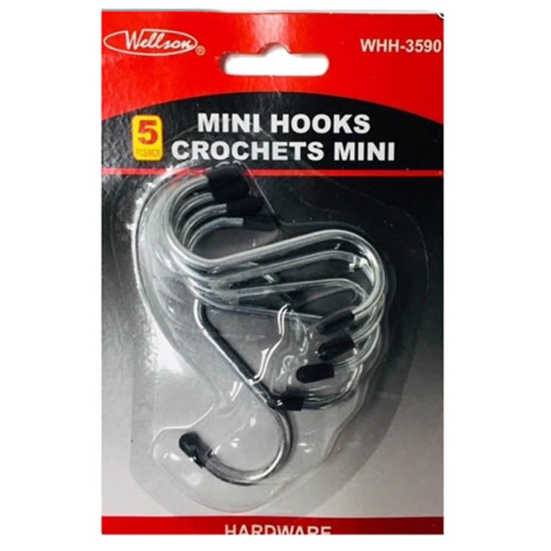 WHH-3590 – S HOOK MINI  (5 pcs/pkg)
