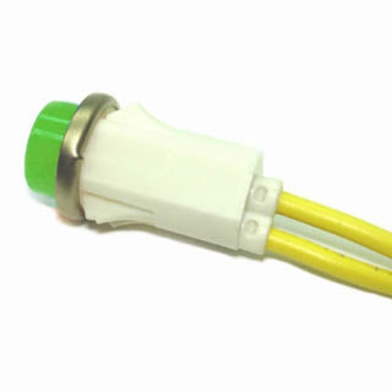 11-2358 – INDICATOR 125V 12MM GRN SNAP FIT WITH WIRE