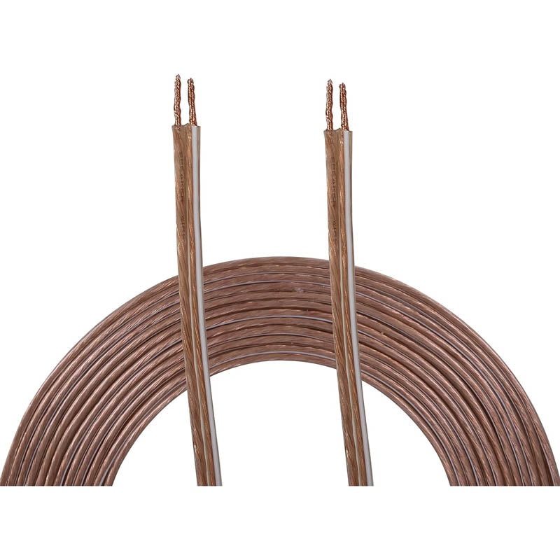AH14100SR – SPEAKER WIRE AWG 14 STD 100FT CLEAR OFC COPPER