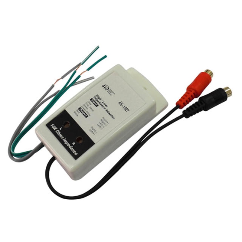 AS1027 – SPEAKER TO LINE LEVEL CONVERTER FROM SPEAKER TO RCA LINE LEVEL