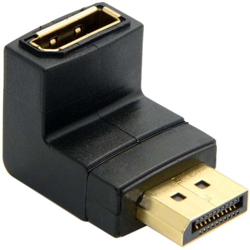 DISPLAYPORT MALE FEMALE – DISPLAYPORT MALE-FEMALE 90 DEG