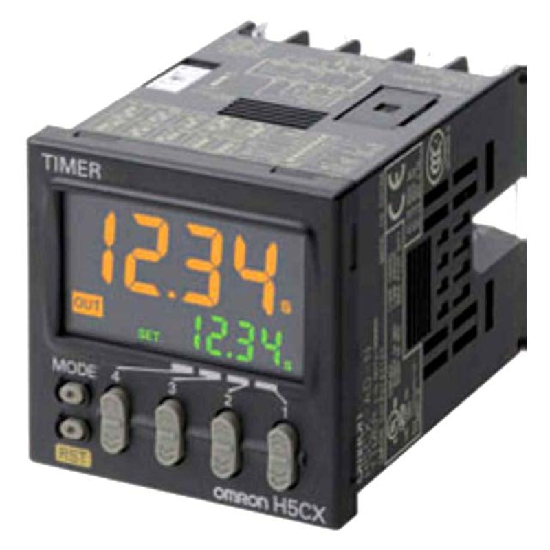 H5CX-A-N-AC100-240 – TIMER AC 100-240V PROG 0.001S TO 9999HR  1P2T DIGITAL SCR