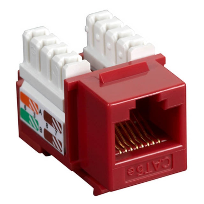 NP-J5R – KEYSTONE JACK CAT5E RED 110