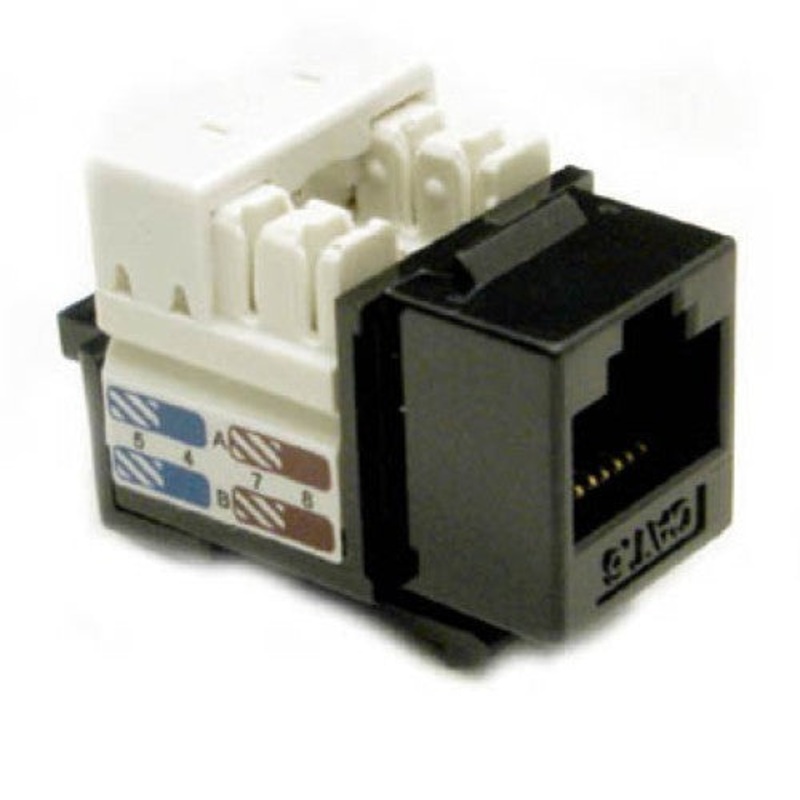 NP-J6BK – KEYSTONE JACK CAT6 BLK 110