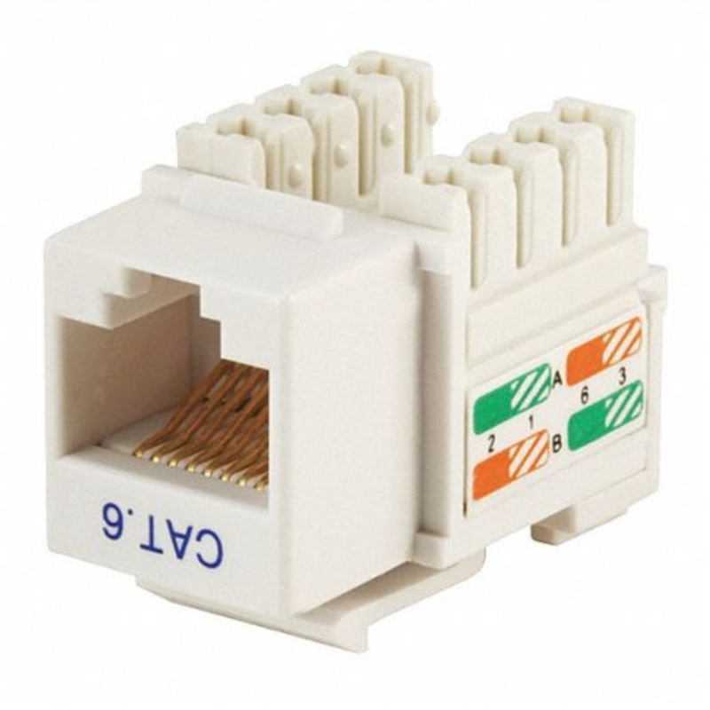 NP-J6WS – KEYSTONE JACK CAT6 WHT 110