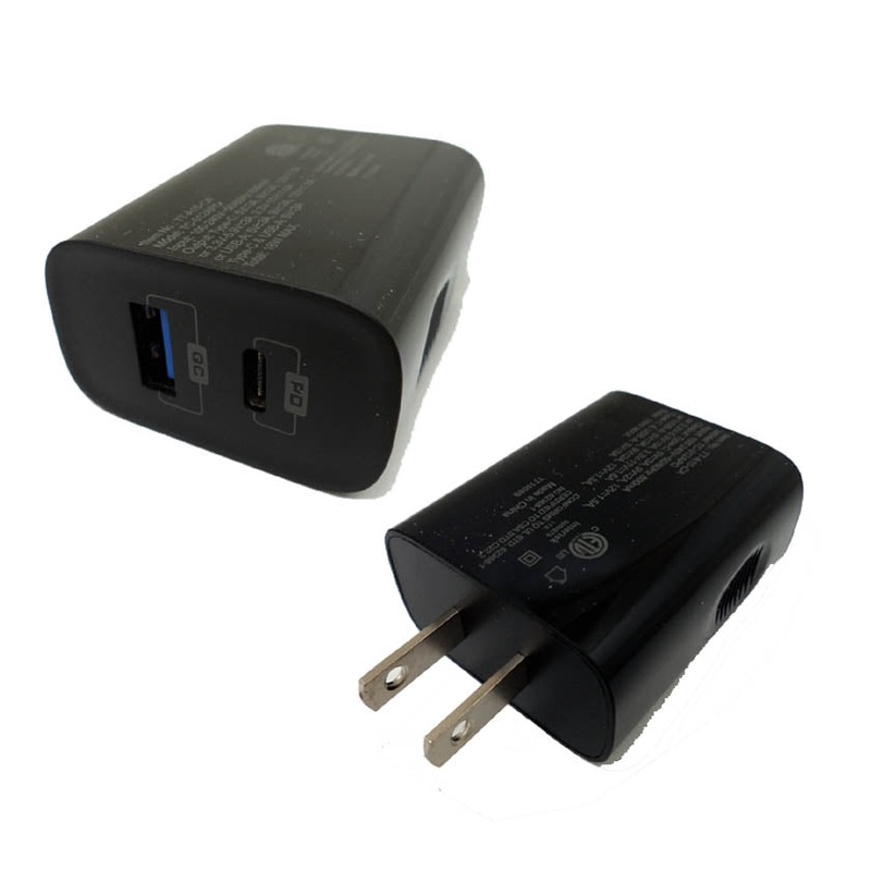 TT-A15 – USB AND USB-C PD DUAL WALL CHARGER FAST CHARGE