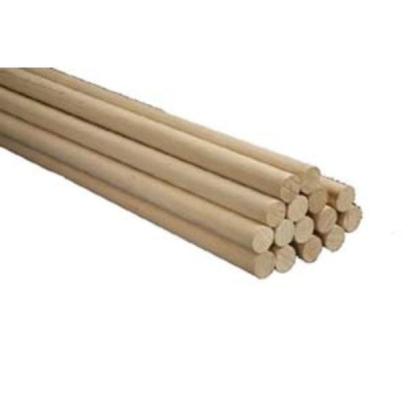 03017 – DOWEL WOOD ROUND 1/2IN X 12IN  (5 pcs/pkg)