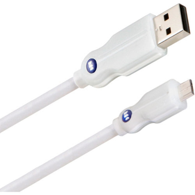 122426-00 – USB CABLE A MALE TO MICRO B MALE 0.5FT WHITE