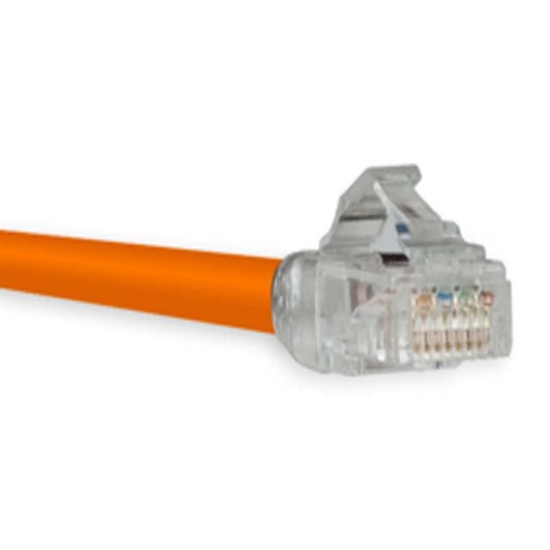 1933123-7 – PATCH CORD CAT6 ORG 7FT SNAGLESS BOOT