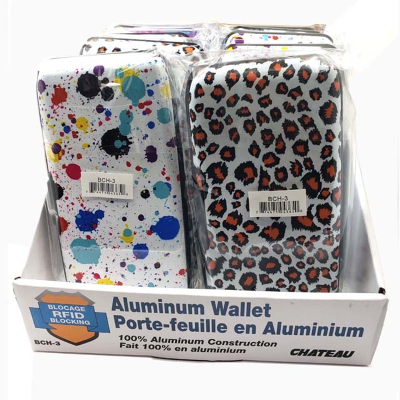 BCH-3 – CARD HOLDER WALLET ALUMINUM RFID SAFE ASSORTED