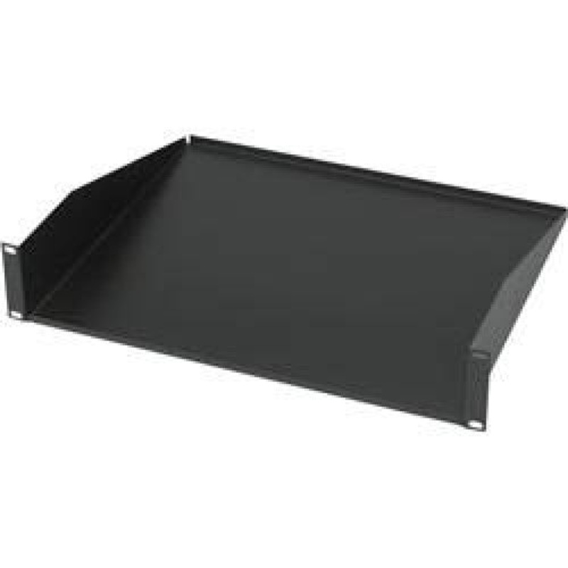 CAT-105 – RACKMOUNT SHELF 19(W)X10.5(D)X 1.75(H)IN NOT-VENTED 1U BLK