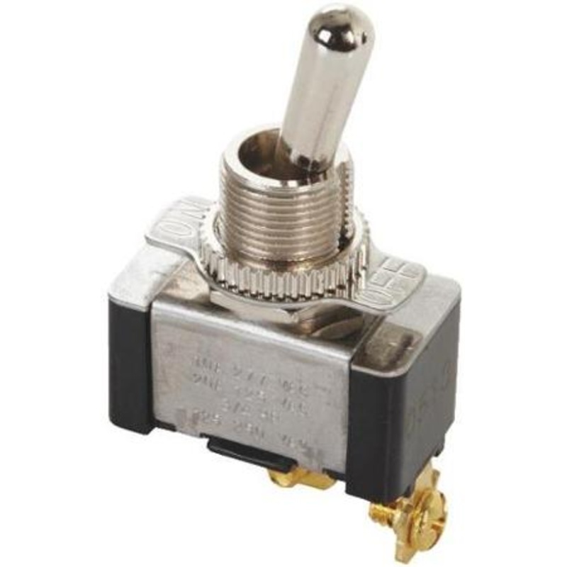 GSW-11 – TOGGLE SWITCH 1P1T 20A ON-OFF SCR THR 20A/125VAC W/IND PLATE