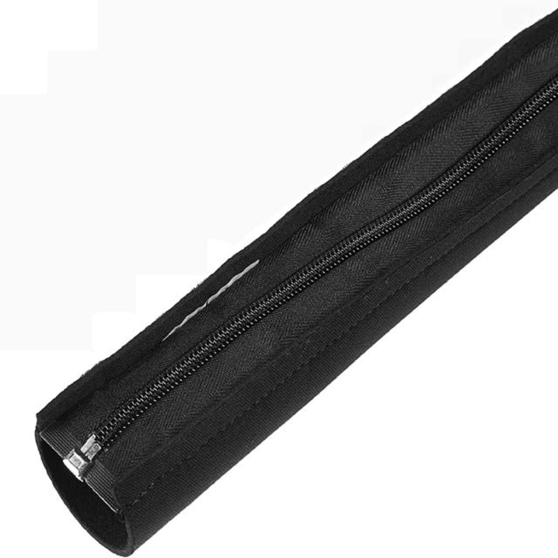 KEK-133 – CABLE ORGANIZER FLEXIBLE WITH ZIPPER 2.75X39IN BLK TOUGH FBRIC