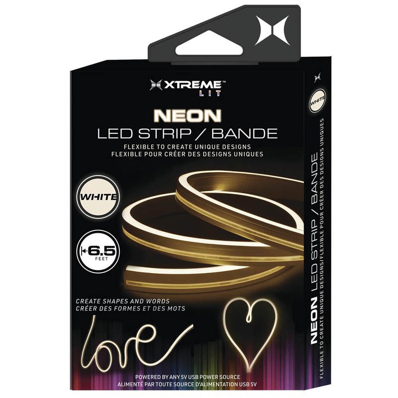 XLB7-1054-WHT – LED FLEXIBLE STRIP WHT USB POWER SOURCE 6.5FT STRIP