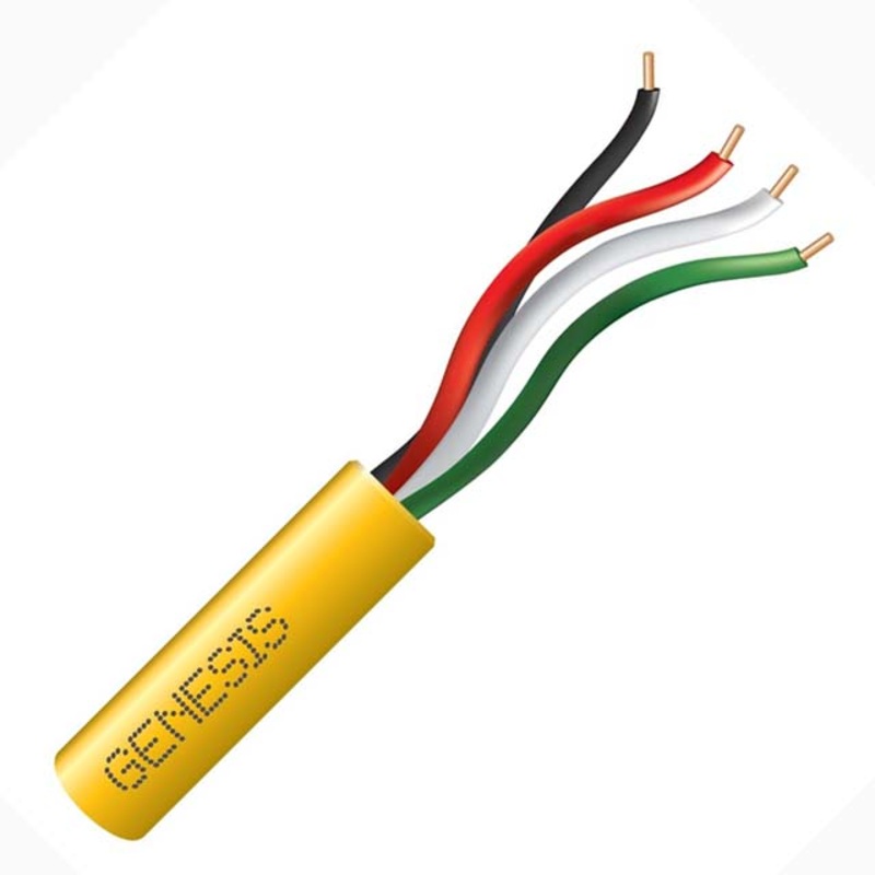 77029 – CABLE 4C 22AWG SOL UNSH 500FT CMR YEL COIL