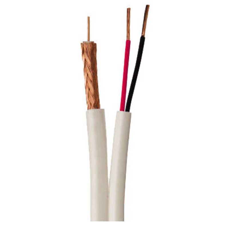 77132 – SIAMESE CABLE RG59U 18AWG/2C WHT 1000FT