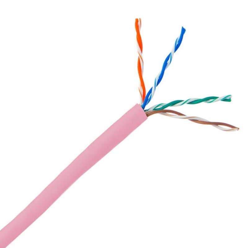 77326 – CABLE CAT5E FT4 SOL PNK 1000FT