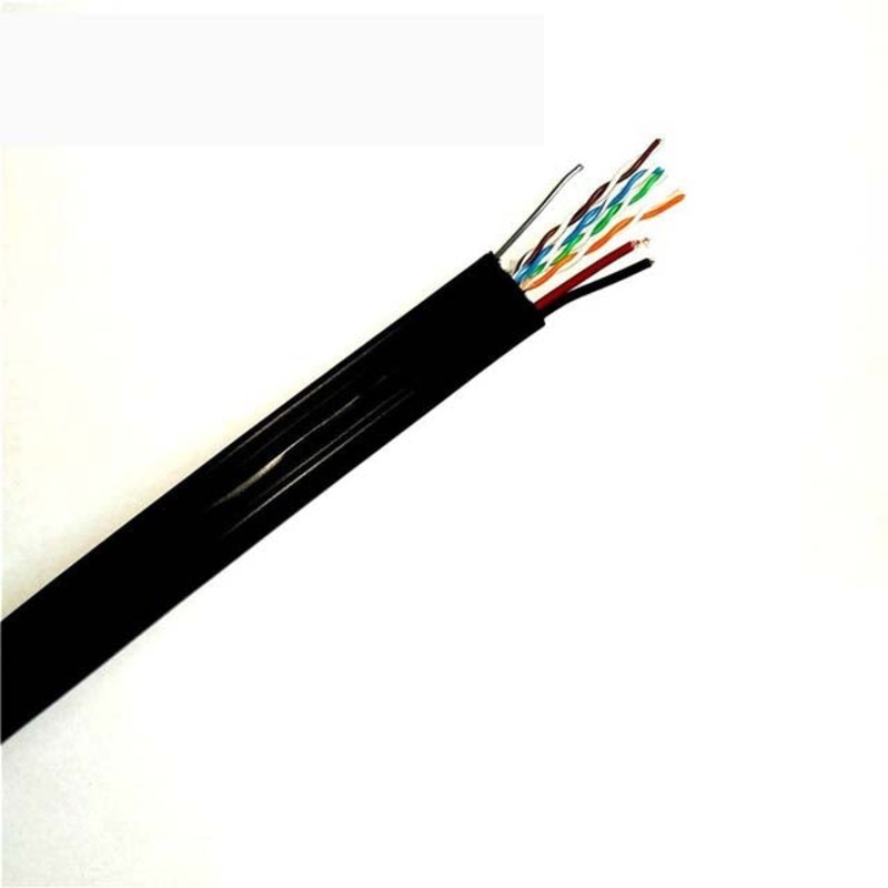 77583 – SIAMESE CABLE CAT5E 16AWG/2C BLK 1000FT CMR-UV SPOOL