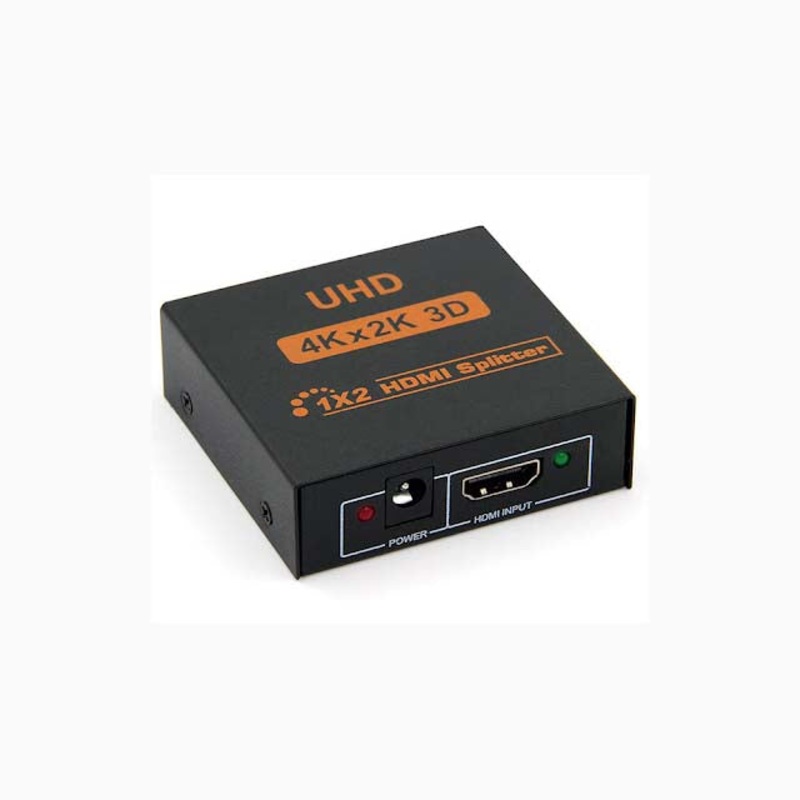 ACC-SPLITTER-4KX2K-2PORT – HDMI SPLITTER 1X2 POWERED 4KX2K 3D FULL HD BLACK
