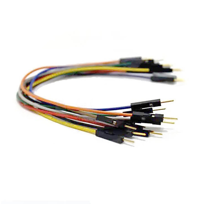 CONJU-062319 – JUMPER WIRE MALE/FEM 1P 6IN 24AWG ASSORTED COLOR 10PCS/PKG