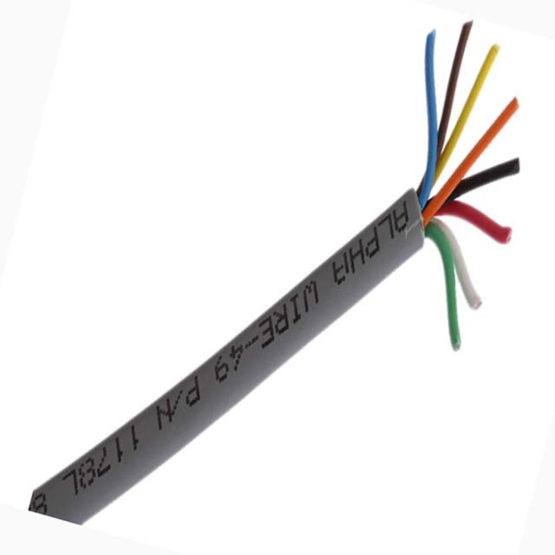 77187 – CABLE 8C 22AWG STR UNSH 500FT CMR GREY