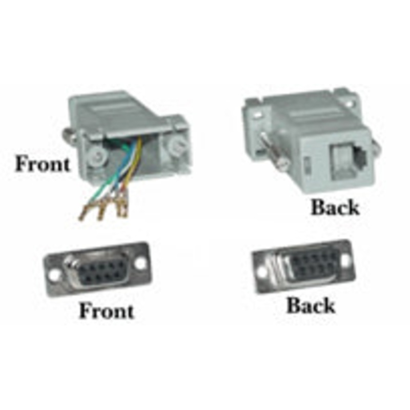 8010 – MODULAR ADAPTER DB9F/RJ12 6P6C