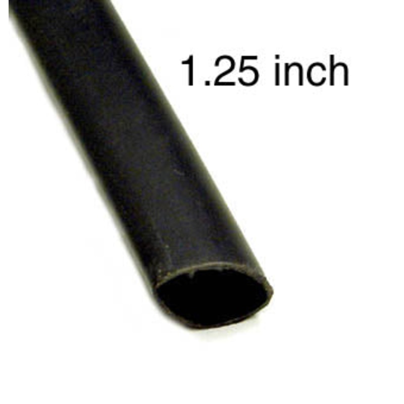 DW1-1/4-B4B – TUBING HST 1-1/4INX4FT DW BLK ADHESIVE