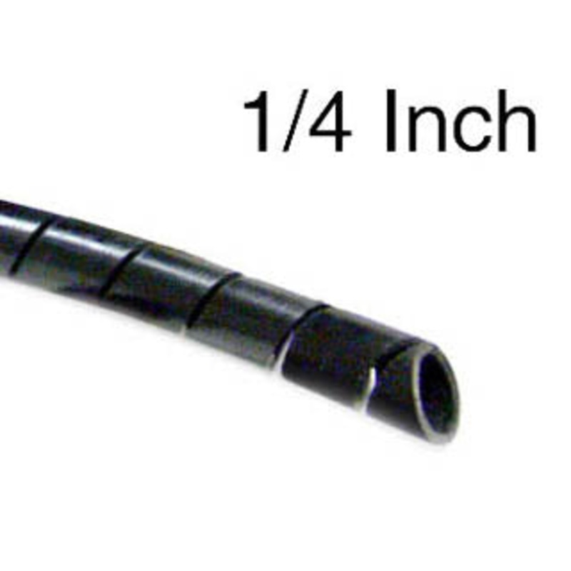 2NFPOC – SPIRAL WRAP 1/4IN OD BLK 100FT 100FT/SPOOL