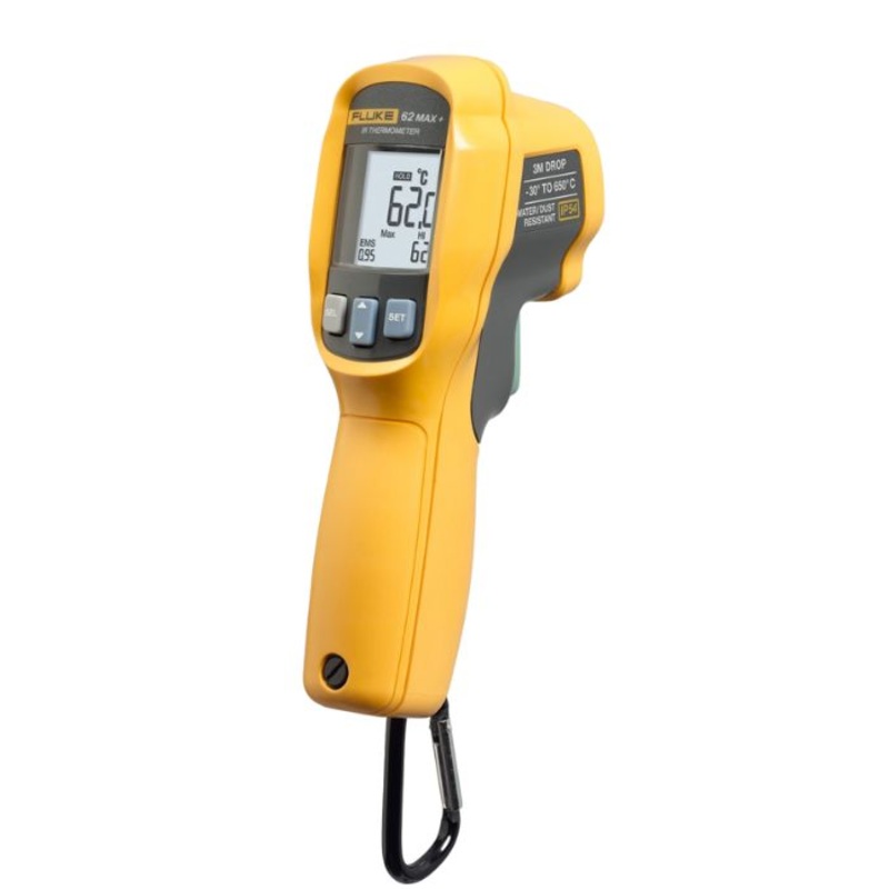 62MAX PLUS – THERMOMETER INFRARED -30 TO 650C DUAL LASER WATER/DUST RESISTANT