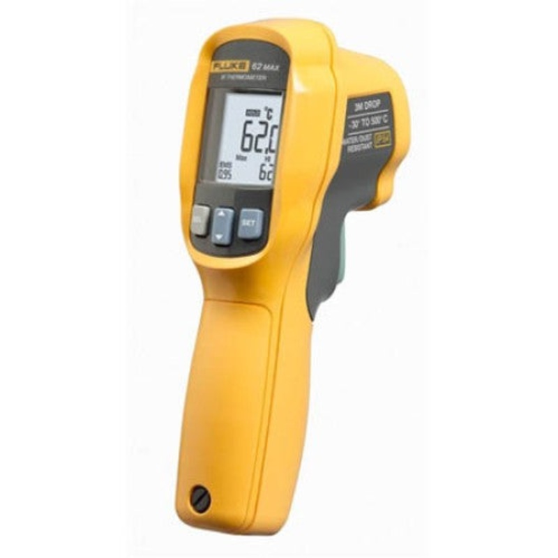 62MAX – THERMOMETER INFRARED -30 TO 500C LASER SIGHTING WATER/DUST RESIST