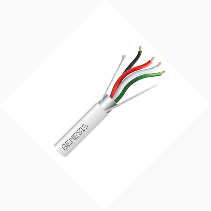 77058 – CABLE 4C 18AWG STR SHLD 1000FT WHT